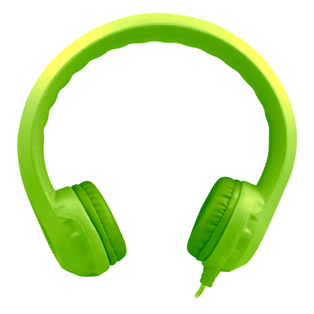 HAMILTONBUHL Flex-Phones™ Indestructible Foam Headphones, Green KIDS-GRN
